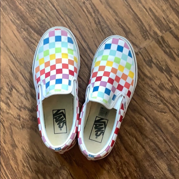 Vans Shoes - Rainbow Checkered Vans